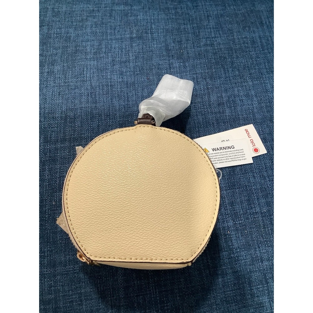 Lola Mae Travel Jewelry Box – Cream Color, Velvet Lined Interior Organizer